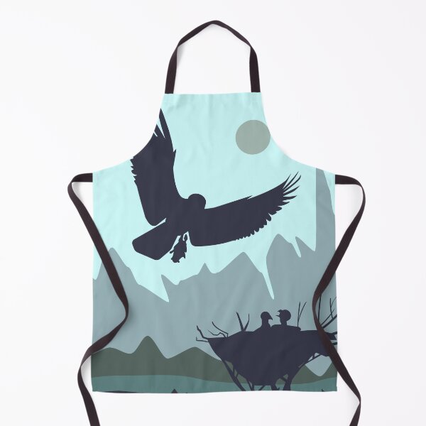 Item preview, A huge eagle flies with prey to its children. designed and sold by Svetaslavna.