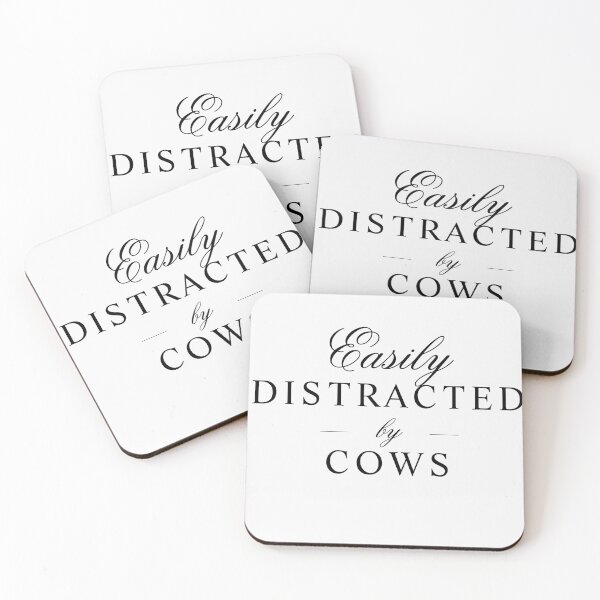 Item preview, Easily Distracted By Cows  designed and sold by TINASTORESHOPE.