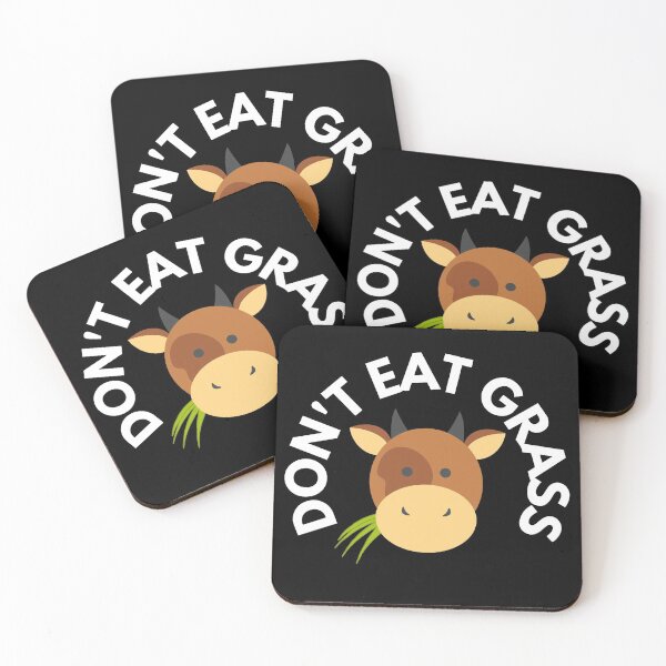 Item preview, Don't Eat Grass designed and sold by Brat-Cat-Shirts.