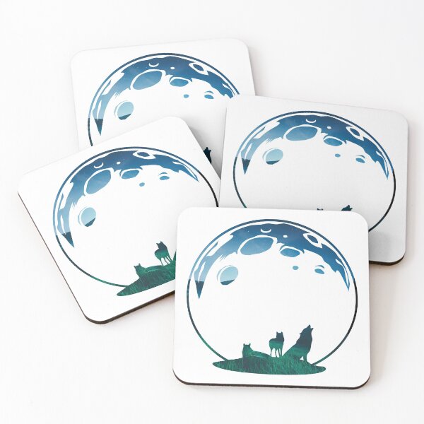 Item preview, Nature Wolves Moon Sky Art designed and sold by zeliche mohammed.