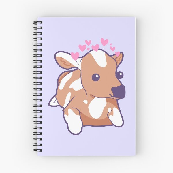 Item preview, Cute Kawaii Cow With Adorable Hearts  designed and sold by illhustration.