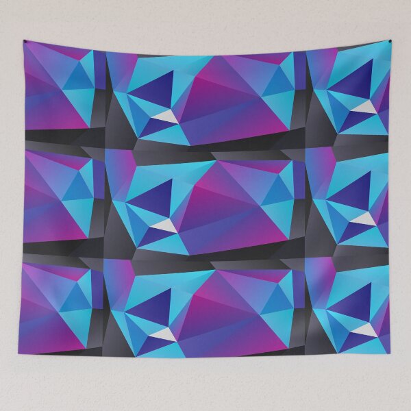 Item preview, Geometric Design - Blue and Purple designed and sold by Obitez.
