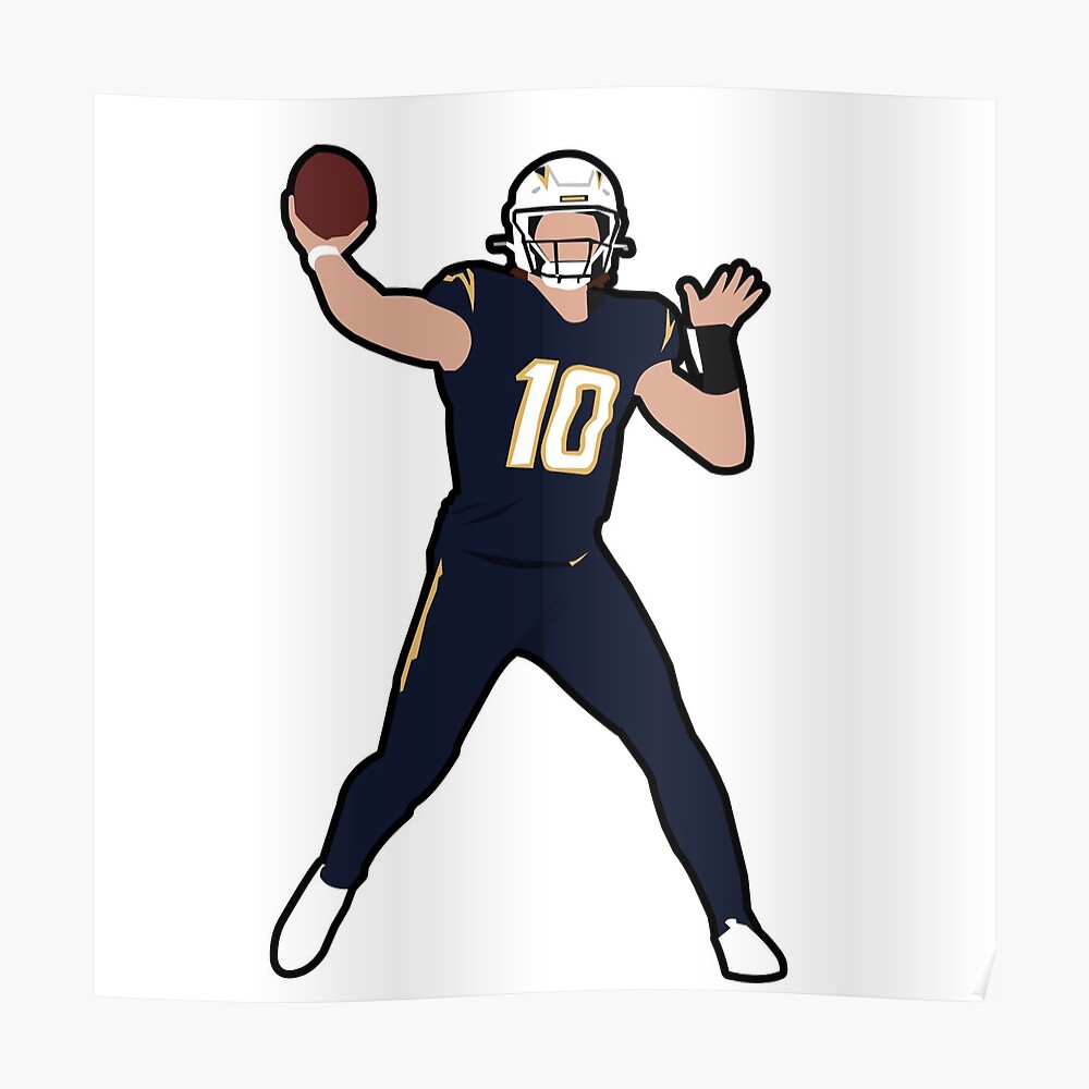 Justin herbert Sticker for Sale by designedbyellaa