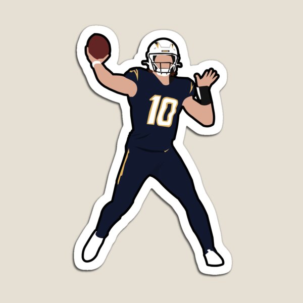 LA Chargers Justin Herbert MAGNET #10 - Vinyl Los Angeles Quarterback  magnet 