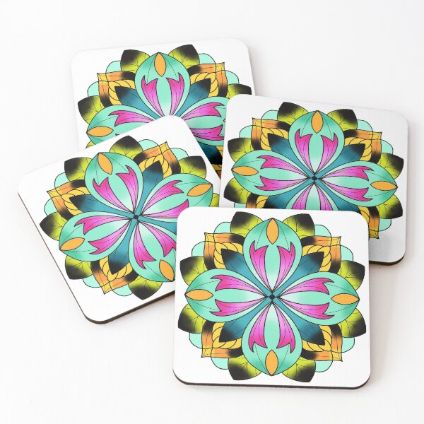 Item preview, Aqua Mandala designed and sold by MadeByJenBlack.