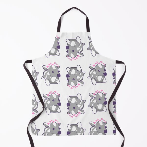 Item preview, Cute Grey Kawaii Cow With Adorable Hearts  designed and sold by illhustration.