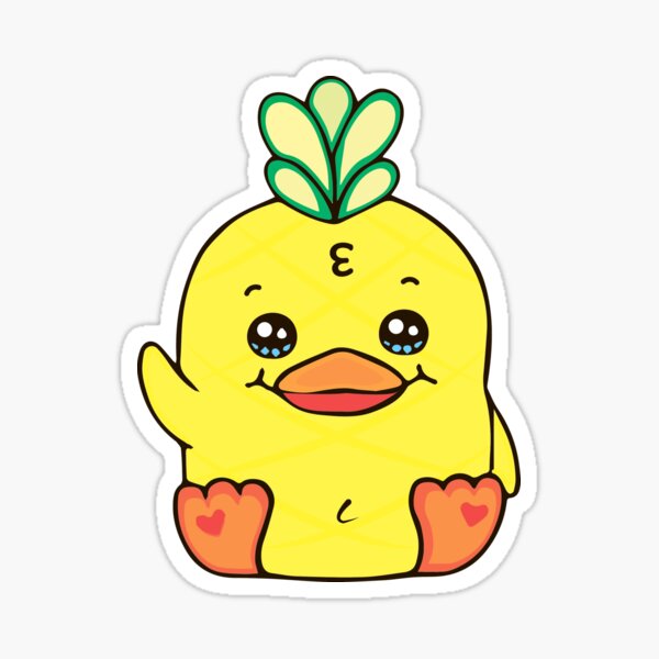 pineapple duck plush
