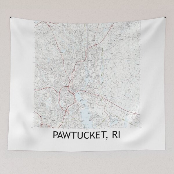 Item preview, Pawtucket, RI Quad Topographical Map Clean designed and sold by PGHPhotoCo.