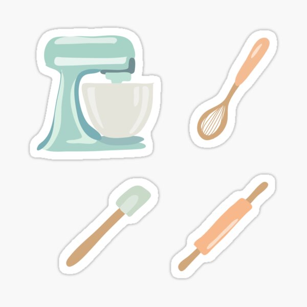 Baking Accessories Blueprint Cake Baking Tools' Sticker