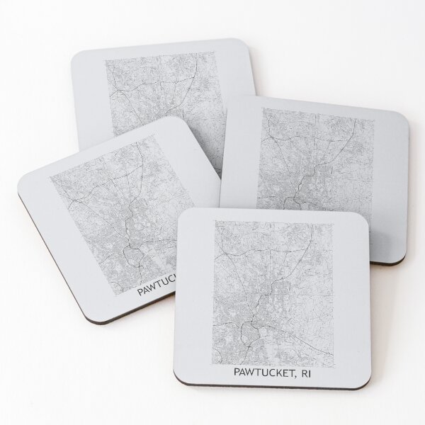 Item preview, Pawtucket, RI Quad Topographical Map Grey designed and sold by PGHPhotoCo.
