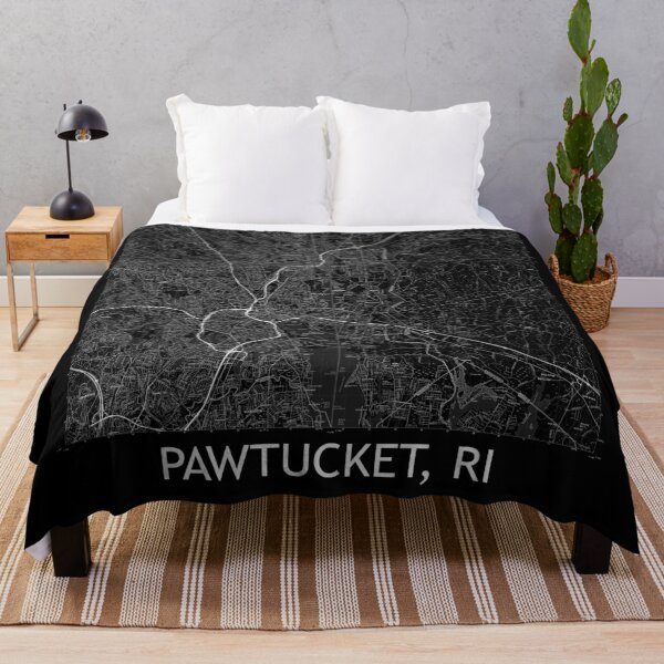 Item preview, Pawtucket, RI Quad Topographical Map Black designed and sold by PGHPhotoCo.
