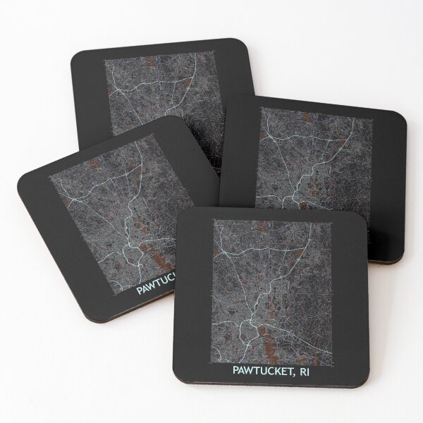 Item preview, Pawtucket, RI Quad Topographical Map Dark designed and sold by PGHPhotoCo.