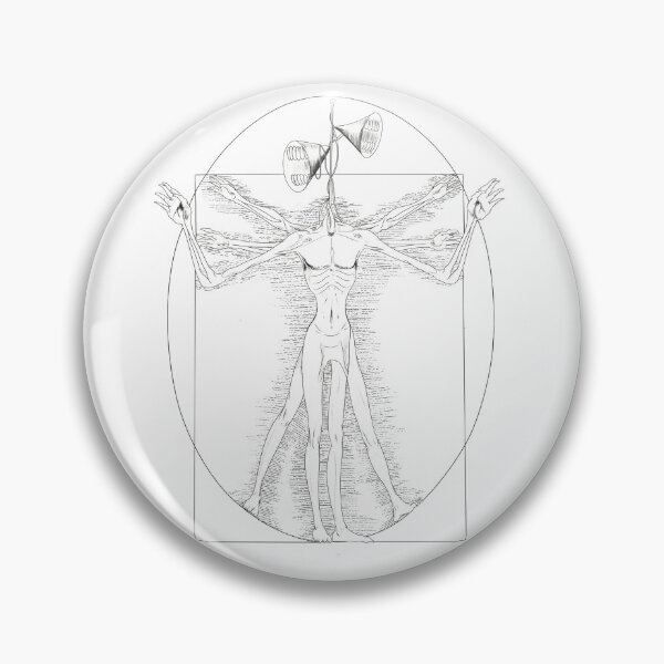 Item preview, Sirenhead Vitruvian Man  designed and sold by RatKingRatz.