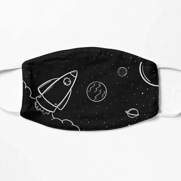 Space Rocket (Mask) Flat Mask