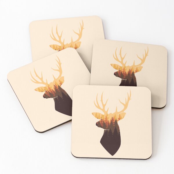 Item preview, Deer Deep Forest Mountain  designed and sold by Pridish.