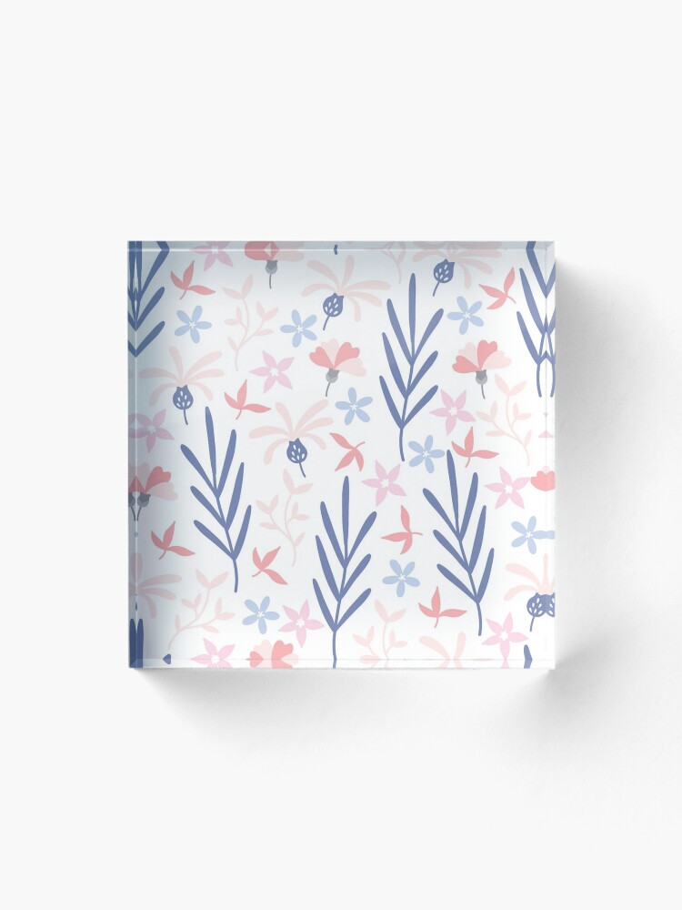 Thumbnail 1 of 5, Acrylic Block, Flower Pattern designed and sold by RuchikaArt.