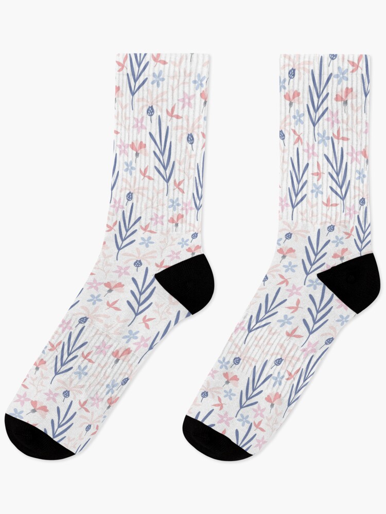 Thumbnail 1 of 5, Socks, Flower Pattern designed and sold by RuchikaArt.