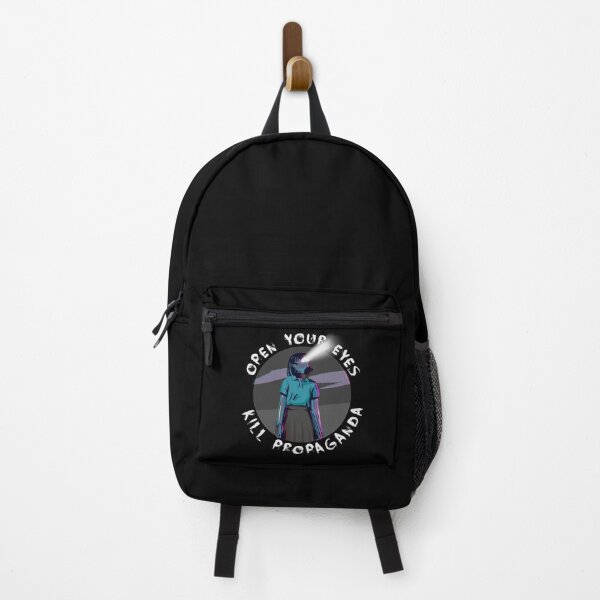 Item preview, Open Your Eyes, Kill Propaganda Blue – Mass Media Resistance designed and sold by The Green Corner.