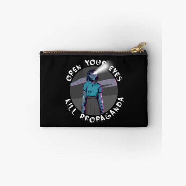 Item preview, Open Your Eyes, Kill Propaganda Blue – Mass Media Resistance designed and sold by The Green Corner.