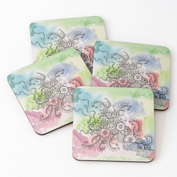 Item preview, Splash floral # 1 designed and sold by Gillian Cross.