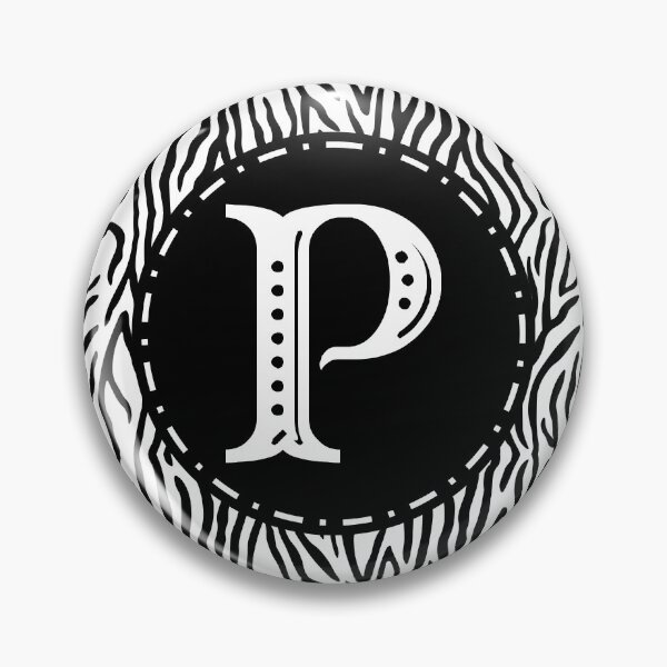 Item preview, Zebra Monogram Letter P designed and sold by MarkTees.
