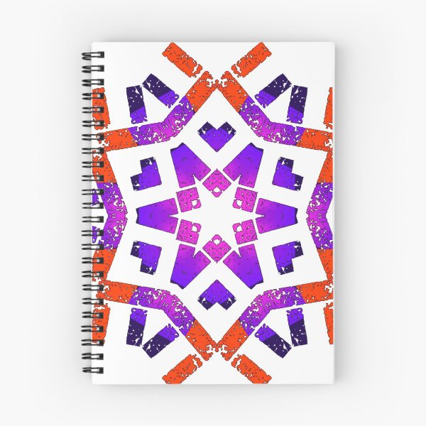 Item preview, Orange-purple vintage flower star designed and sold by wiwiart.