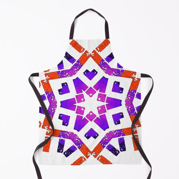 Item preview, Orange-purple vintage flower star designed and sold by wiwiart.