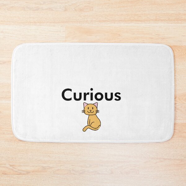Item preview, Curious Cat Quote Design designed and sold by AritraSur.