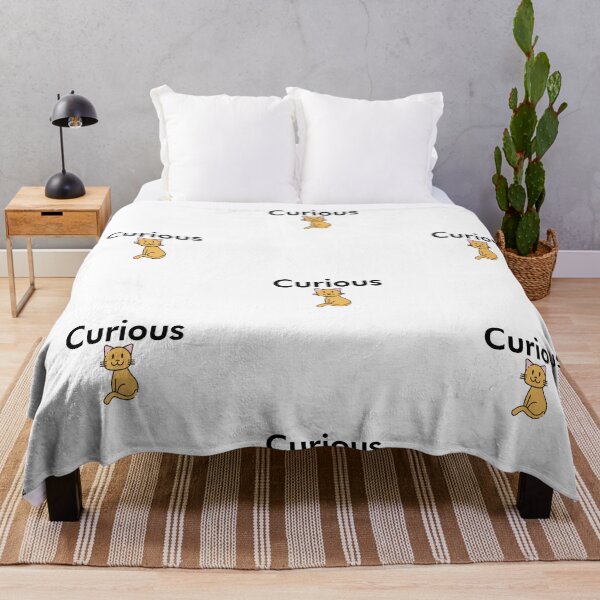 Item preview, Curious Cat Quote Design designed and sold by AritraSur.