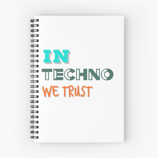 Item preview, IN TECHNO WE TRUST  designed and sold by MNSDesignHub.