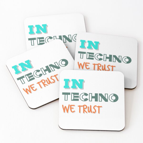 Item preview, IN TECHNO WE TRUST  designed and sold by MNSDesignHub.