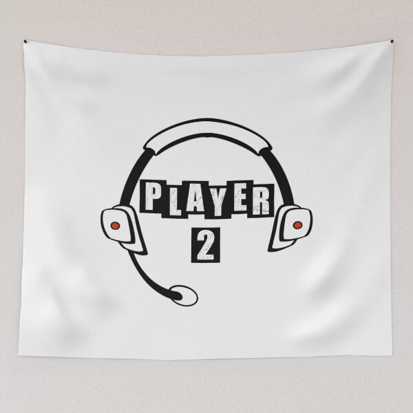Item preview, Player Two Headset - White designed and sold by BusyMonkeys.