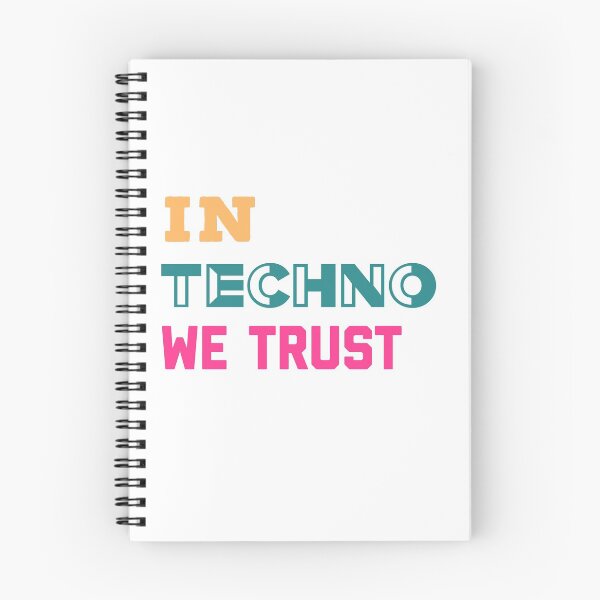 Item preview, IN TECHNO WE TRUST  designed and sold by MNSDesignHub.