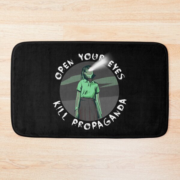Item preview, Open Your Eyes, Kill Propaganda Green – Mass Media Resistance designed and sold by The Green Corner.
