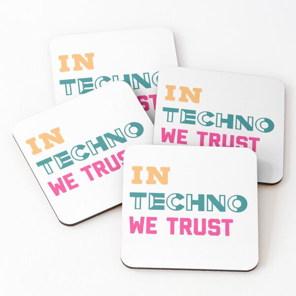 Item preview, IN TECHNO WE TRUST  designed and sold by MNSDesignHub.