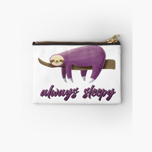 Item preview, Always Sleepy Cute Purple Sloth designed and sold by csaron92.