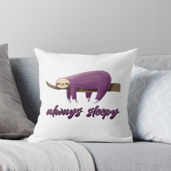 Item preview, Always Sleepy Cute Purple Sloth designed and sold by csaron92.