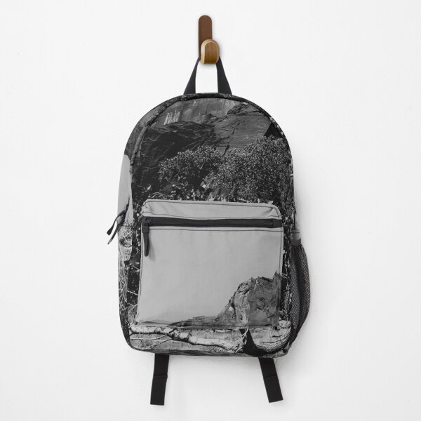 Item preview, mountain in the forest at Zion national park Utah USA in black and white designed and sold by Mrvell.