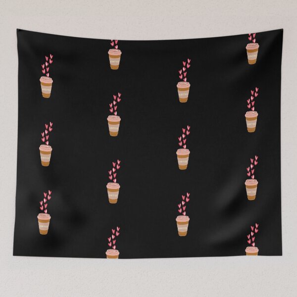 Item preview, Coffee Love Hearts designed and sold by oxoxoxo.