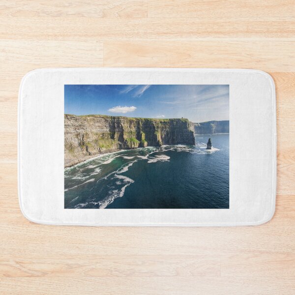 Item preview, Aerial Ireland countryside tourist attraction in County Clare. The Cliffs of Moher and Burren Ireland. Epic Irish Landscape Seascape along the wild atlantic way. Beautiful scenic nature Ireland designed and sold by Nollaig Ó Mórdha  Up The Banner Photography.
