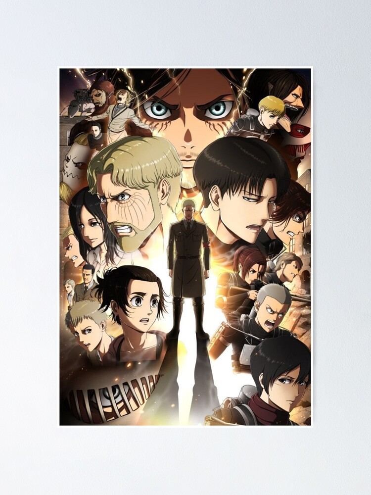 Attack On Titan Season 4 Poster By Catalinacr12 Redbubble