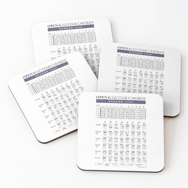 Item preview, OPEN G (DGDGBD) Guitar Tuning Chords designed and sold by Kalymi.
