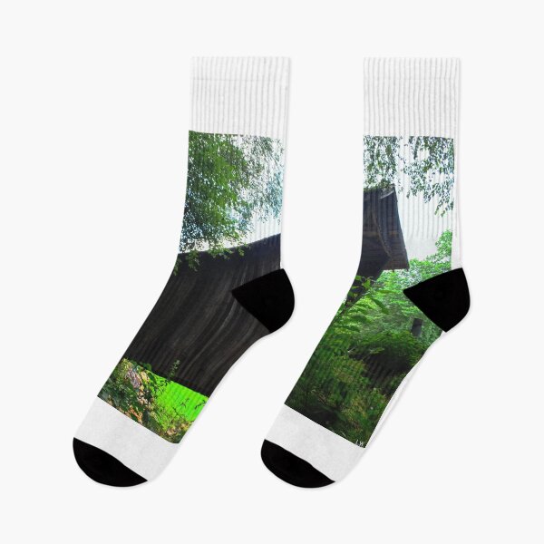 Item preview, Looking Up At Stovall Mill Covered Bridge designed and sold by LisaWootenPhoto.