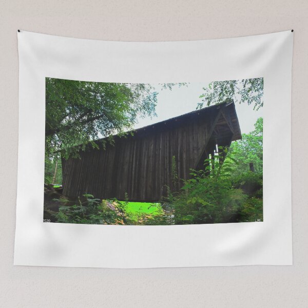 Item preview, Looking Up At Stovall Mill Covered Bridge designed and sold by LisaWootenPhoto.
