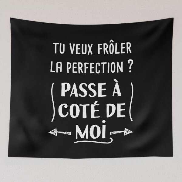 Aperçu de l'œuvre Si tu veux frôler la perfection passe à côté moi créée et vendue par Catcrea.