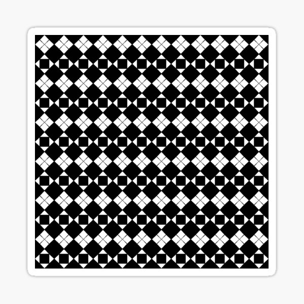 Item preview, Black and White Argyle Geometric designed and sold by Sharon Schwalbe.