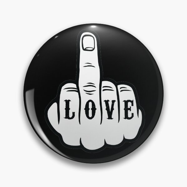 Aperçu de l'œuvre Fuck Love Middle Finger Heartbreak Break up créée et vendue par JustLivinLife.