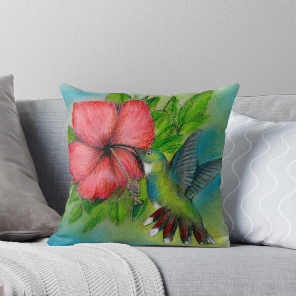 Item preview, Hummingbird over Hibiscus designed and sold by RonZeman.