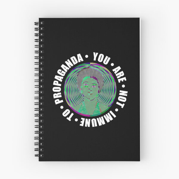 Item preview, You Are Not Immune To Propaganda – Mass Media Green Optical Illusion designed and sold by The Green Corner.