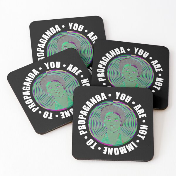 Item preview, You Are Not Immune To Propaganda – Mass Media Green Optical Illusion designed and sold by The Green Corner.